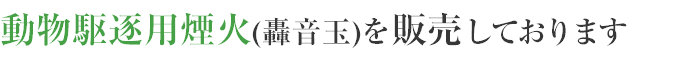 轟音玉を販売しております